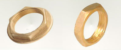 Brass check nuts