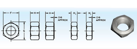 Brass Heavy Hex Nuts